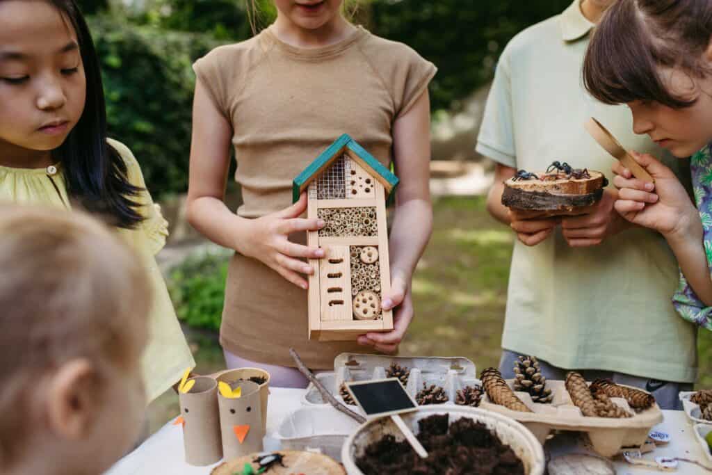 Insect,hotel,as,educational,tool,for,children,in,outdoor,sustainable